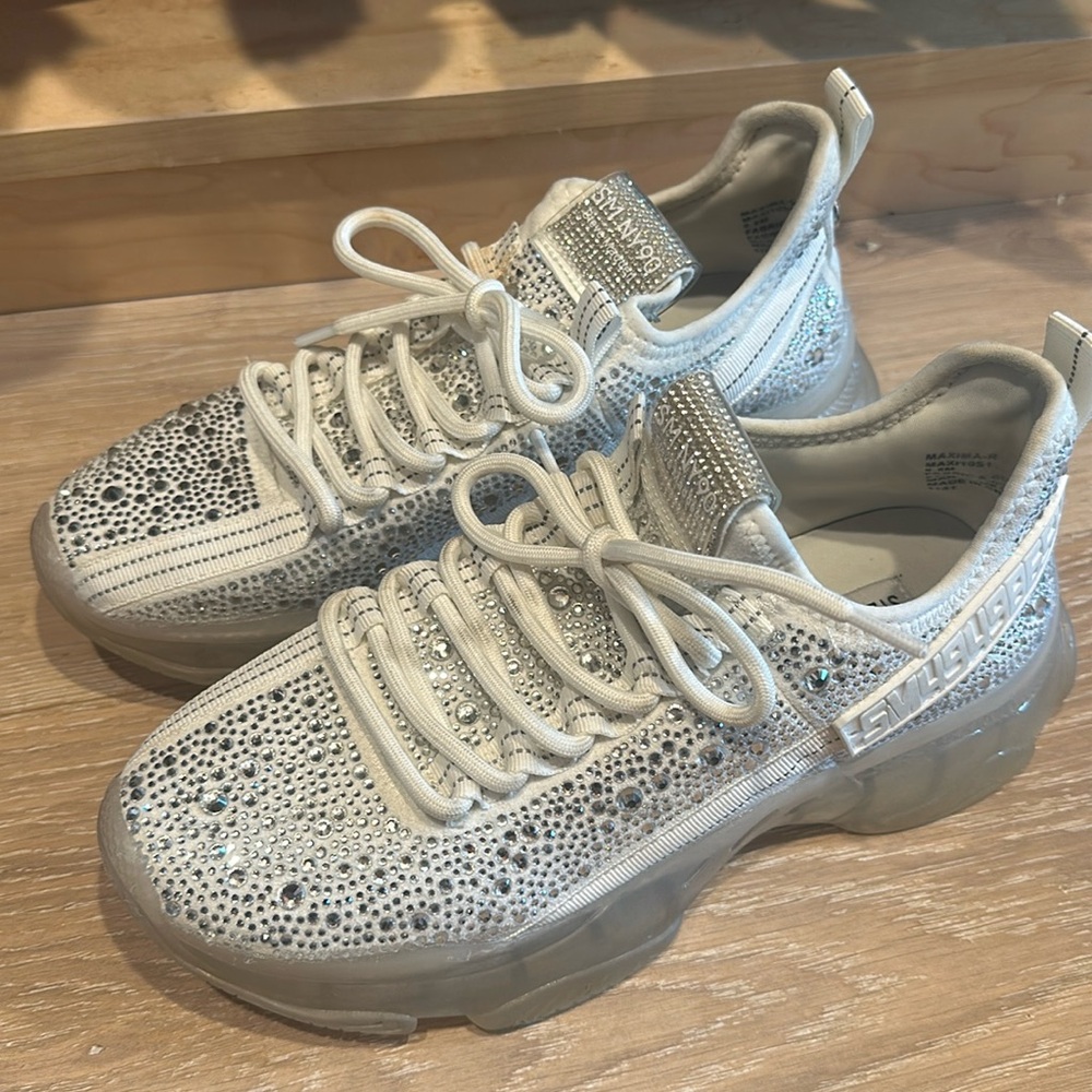 Women's Maxima Rhinestone-Trim Trainer Sneakers